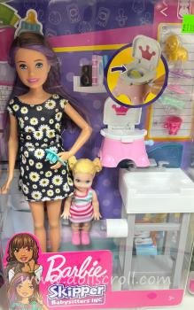Mattel - Barbie - Skipper Babysitters Inc. - Skipper & Toddler Girl - Poupée